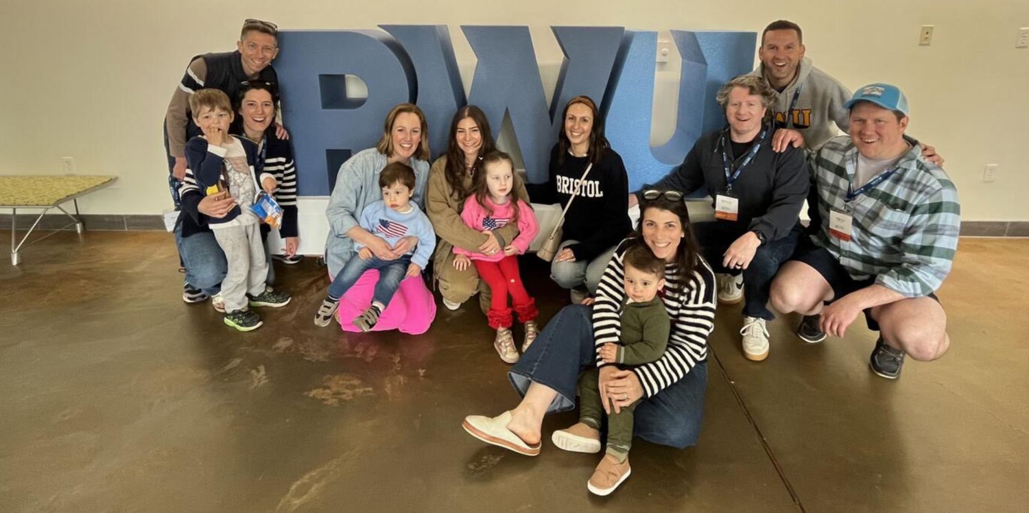A group of RWU alumni, friends, and family