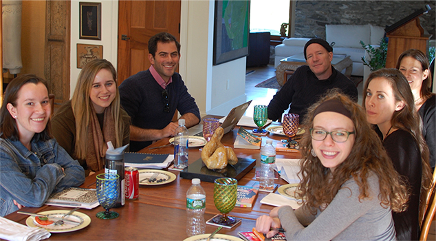 Rick Moody with RWU students