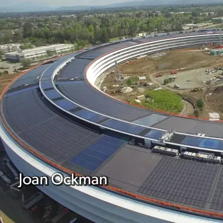 A photo of Apple Headquarters from Joan Ockman's presentation