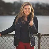 Kristina Rauccio stands in front of water