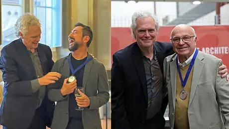 Chuck Boos, Carlo Achilli Awarded Dean’s Medal for Service