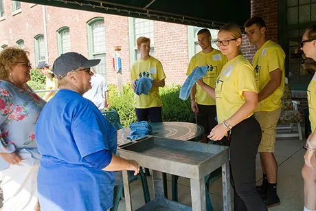 Students volunteer at Franklin Court Assisted Living &amp; Independent Living facilities in Bristol.