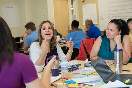 ESL teachers at table in RWU