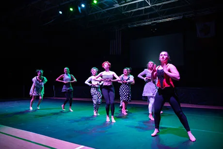 Dancers perform at celebration.