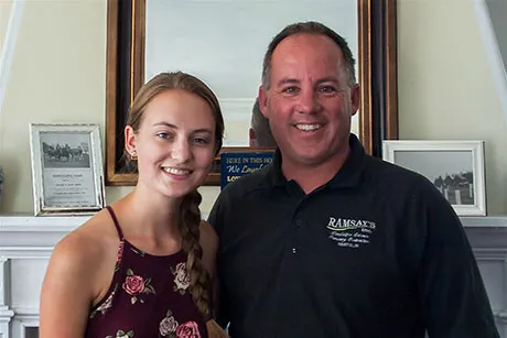 Lily and Enzly Ramsay inside the Farmhouse.