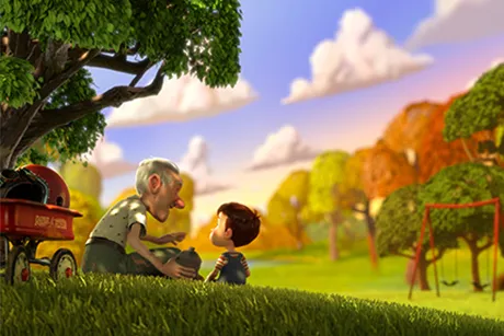An image from a cartoon featured in the film festival.