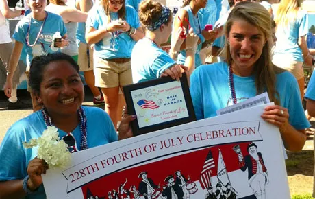 Students celebrate winning award