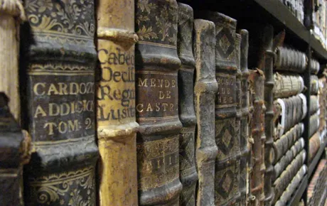 Books on shelf