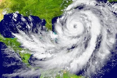 Hurricane approaching the US
