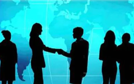 People shake hands