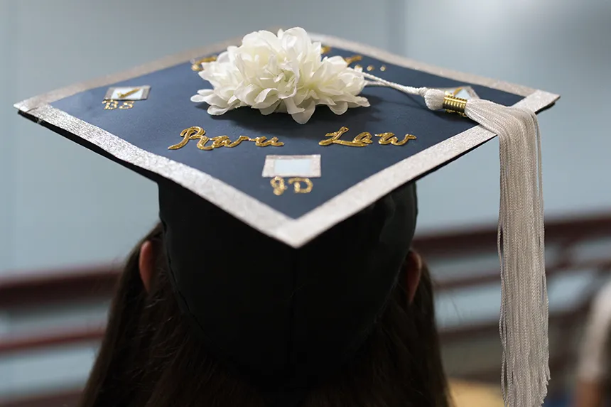 Image of a decorated mortarboard 