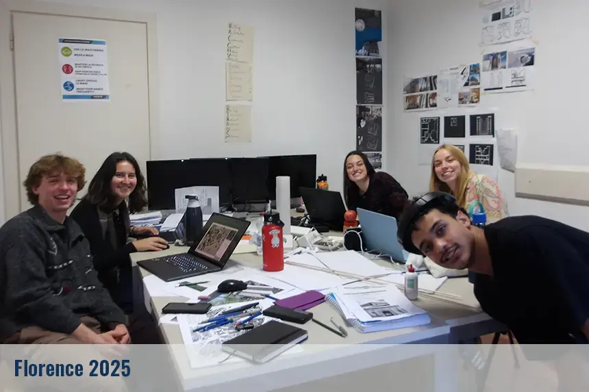 Students in class at ISI Florence