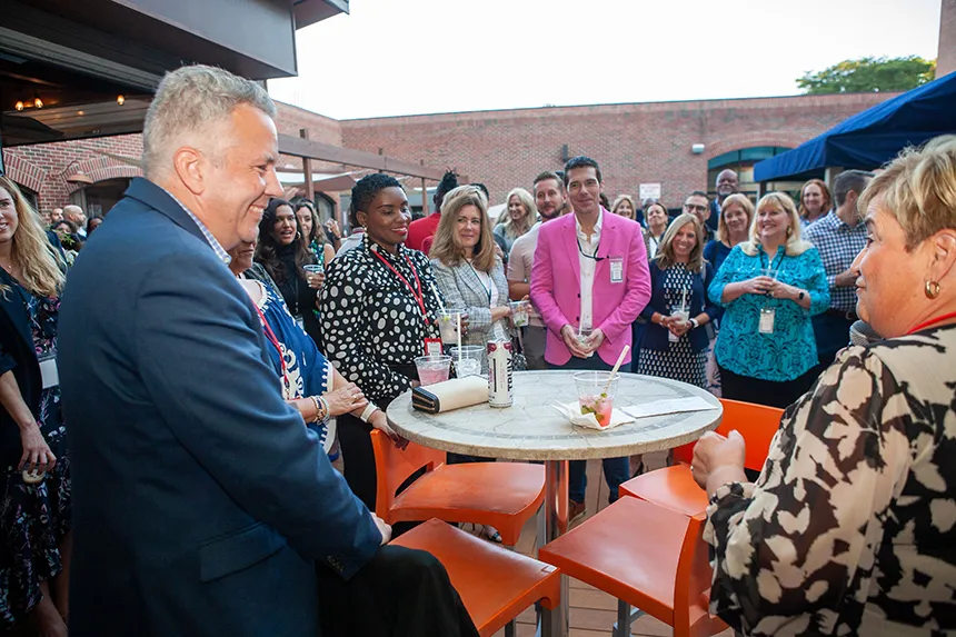 Brian Williams, RWU Chief of Staff, with leaders from CVS health