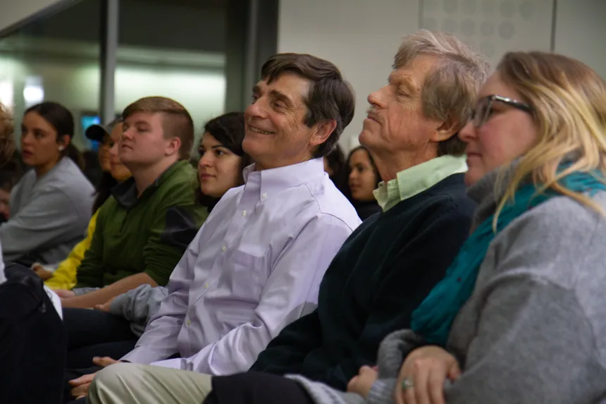 Poetry slam audience.