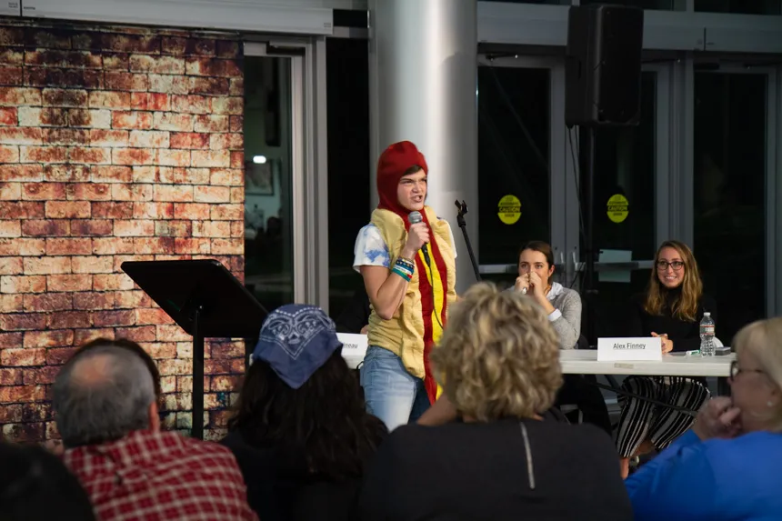 Poetry Slam performance.