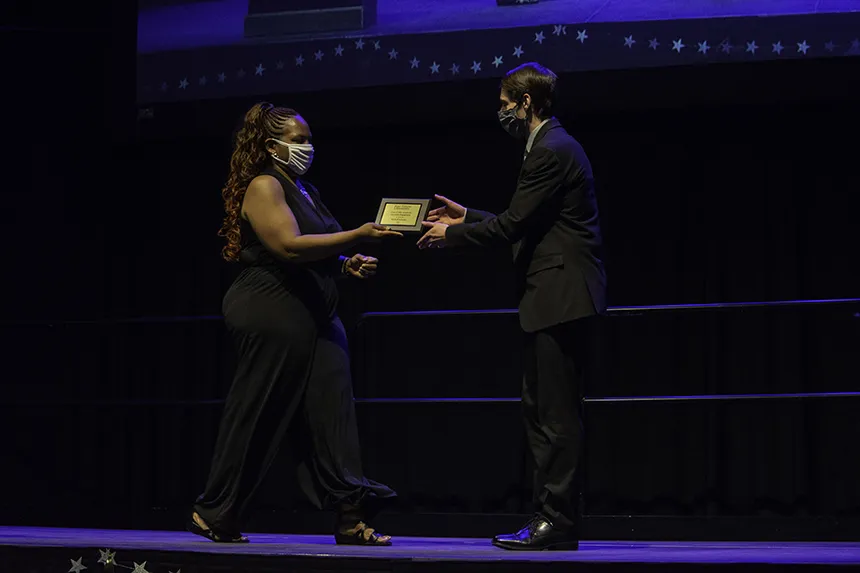 Student receives award