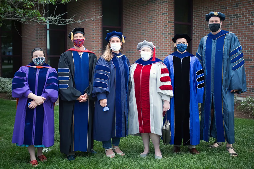 image of RWU grads on Commencement Day 2021
