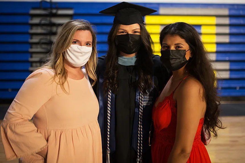 image of RWU grads on Commencement Day 2021